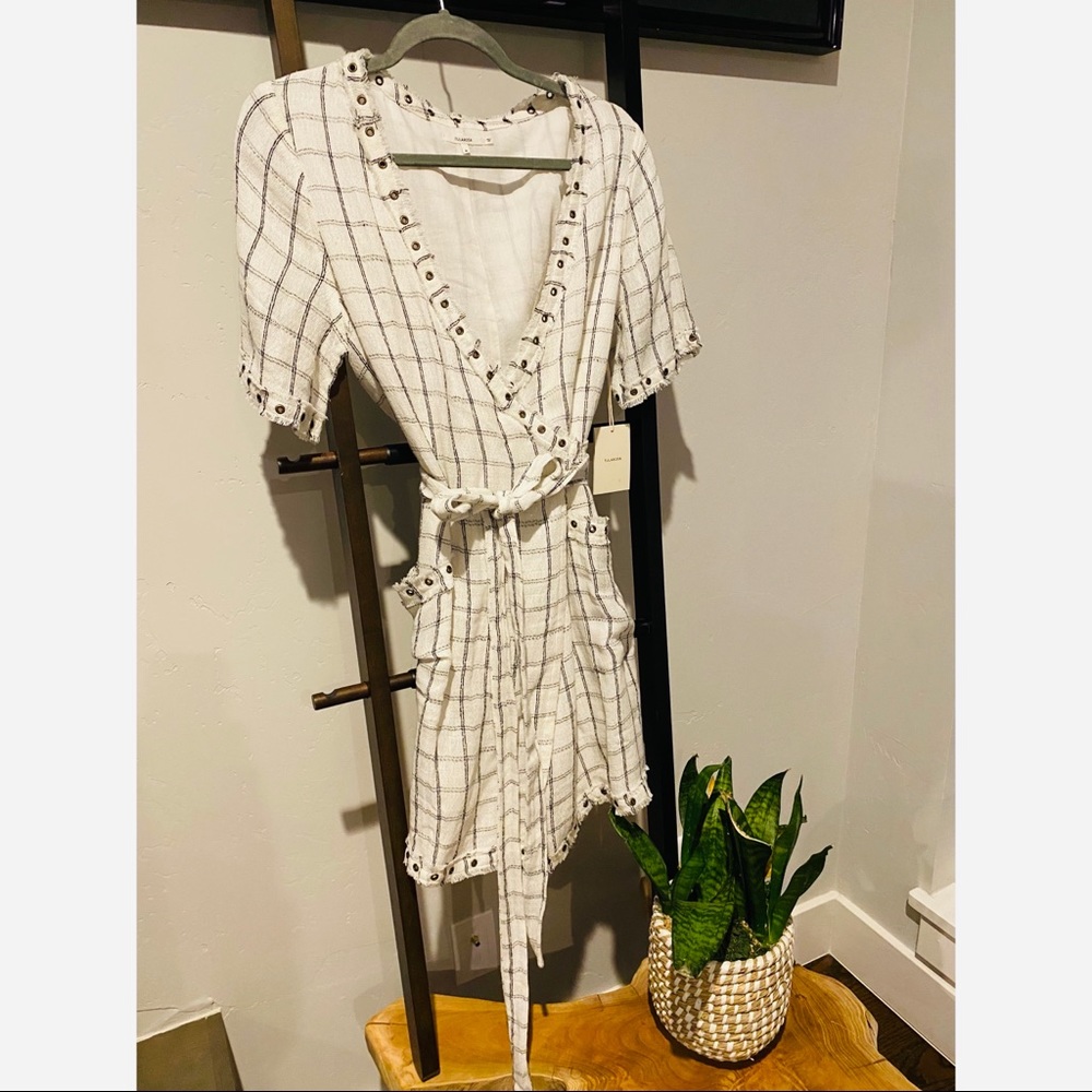 Tularosa wrap mini dress, medium